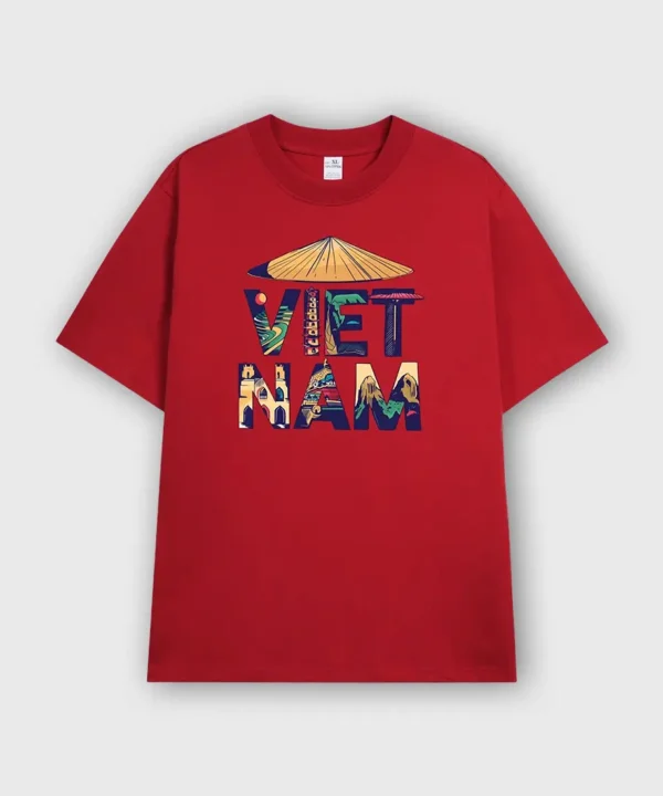 Mẫu Áo Thun Tết Độc Lập Việt Nam Màu Đỏ
