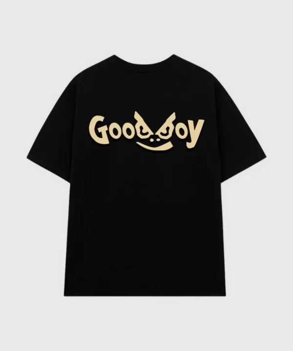 Mẫu Áo Thun Vải Cotton Unisex In Hình GoodBoy Màu Đen